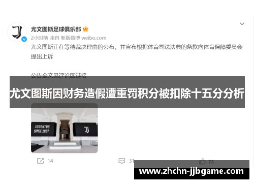 尤文图斯因财务造假遭重罚积分被扣除十五分分析